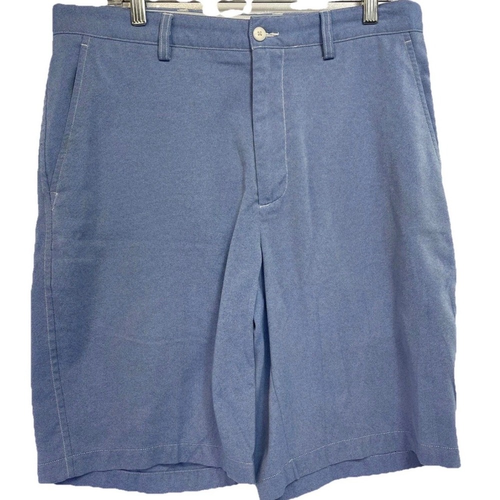 FJ FootJoy Mens Blue  Performance Golf Shorts Size 34 W34 10 Inch Inseam (U24)